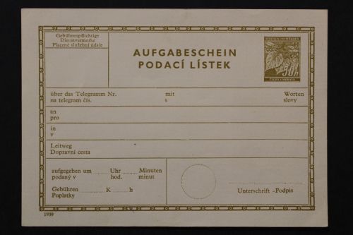 Böhmen & Mähren, MiNr. TA 1, ungebraucht