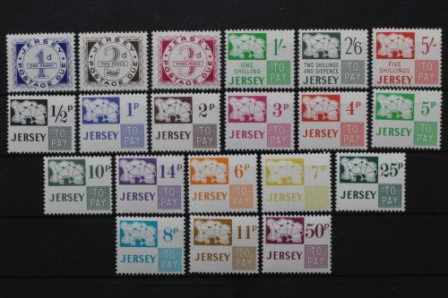 Jersey Portomarken, MiNr. 1-20, postfrisch
