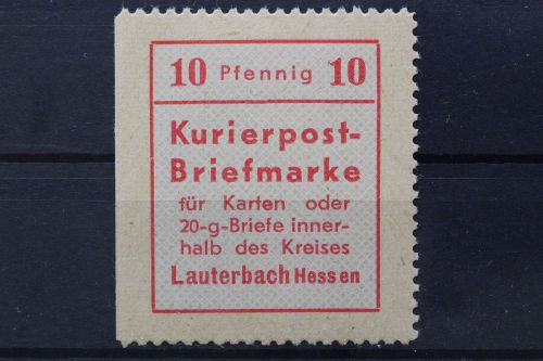 Lauterbach, MiNr. 1 PF III, postfrisch