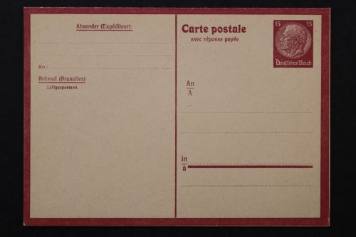 Belgien und Nordfrankreich, MiNr. P 1, ungebraucht