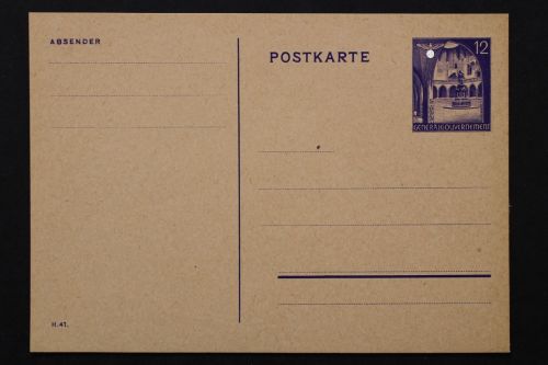 Generalgouvernement, MiNr. P 12/01, ungebraucht