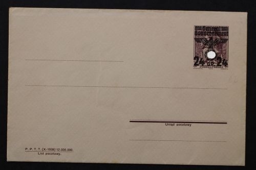 Generalgouvernement, MiNr. U 1, ungebraucht