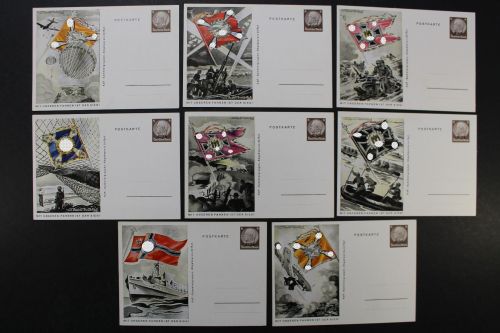 Elsass, MiNr. P 5/01-08, ungebraucht