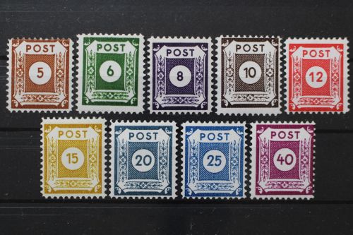 Sowj. Zone, MiNr. 42-50 D II, postfrisch