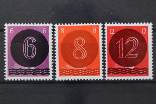 Holzhausen A I-III, 6+8 Pf postfrisch, 12 Pf ungebraucht