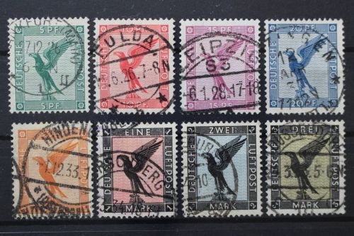 Deutsches Reich, MiNr. 378-384, gestempelt, BPP Signatur