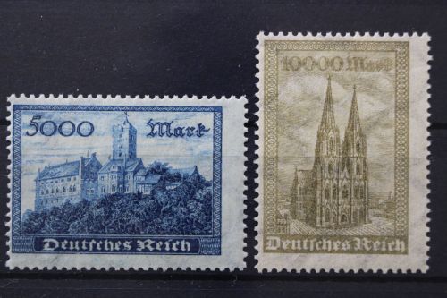 Deutsches Reich, MiNr. 261-262 b, postfrisch, geprüft Infla