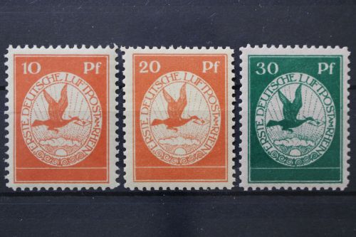 Deutsches Reich, MiNr. I-III, postfrisch