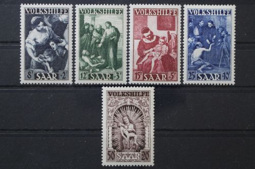 Saarland, MiNr. 267-271, postfrisch, BPP Signatur