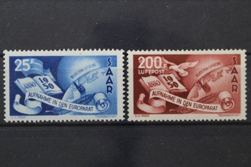 Saarland, MiNr. 297-298, postfrisch, BPP Signatur