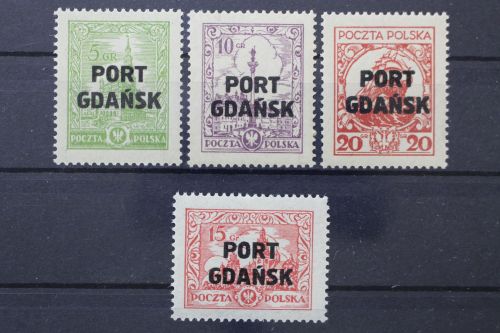 Port Gdansk, MiNr. 15-18, postfrisch