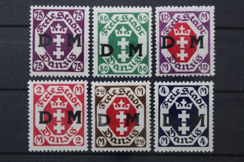 Danzig Dienstmarken, MiNr. 15-20, postfrisch
