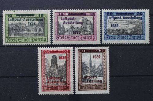 Danzig, MiNr. 231-235, Neugummi