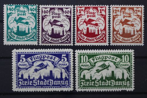 Danzig, MiNr. 66-71, postfrisch