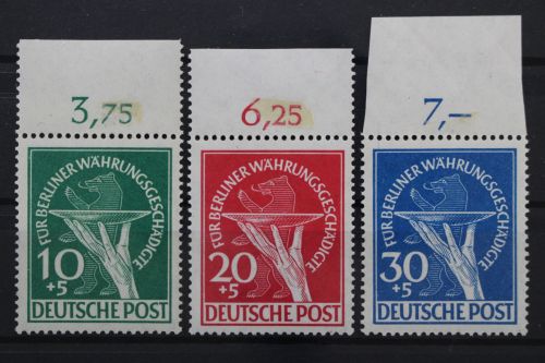 Berlin, MiNr. 68-70 Oberrand, postfrisch, BPP Signatur
