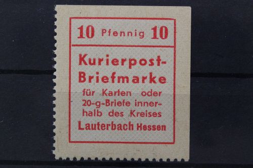 Lauterbach, MiNr. 1, postfrisch