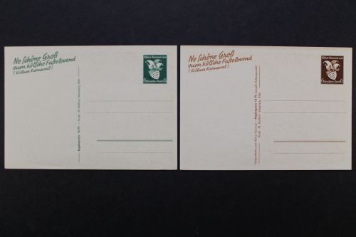 Deutsches Reich, MiNr. P 276 + P 277, ungebraucht