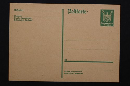 Deutsches Reich, MiNr. P 165 I, ungebraucht