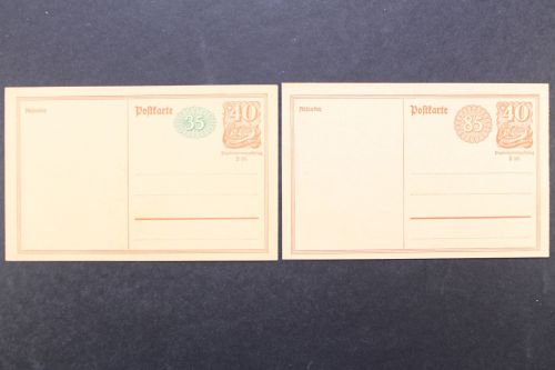 Deutsches Reich, MiNr. P 152 I + P 153 I, ungebraucht