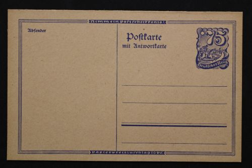 Deutsches Reich, MiNr. P 147, ungebraucht