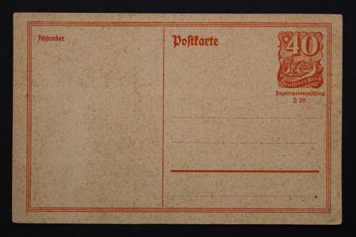 Deutsches Reich, MiNr. P 141 I, ungebraucht