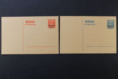 Deutsches Reich, MiNr. P 130 + 131, ungebraucht