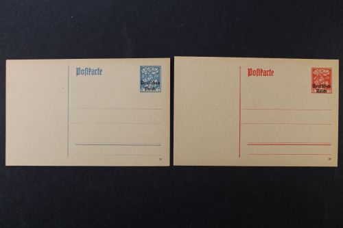 Deutsches Reich, MiNr. P 128 + 129, ungebraucht