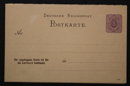 Deutsches Reich, MiNr. P 13 / 01, ungebraucht