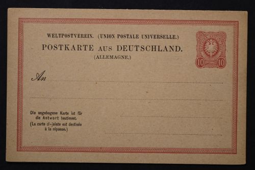 Deutsches Reich, MiNr. P 9, ungebraucht