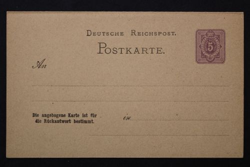 Deutsches Reich, MiNr. P 6, ungebraucht