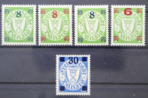 Danzig, MiNr. 240-242, postfrisch