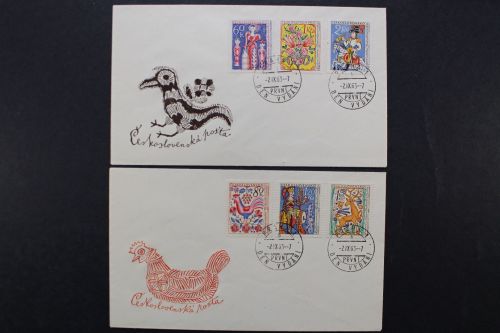 Tschechoslowakei, MiNr. 1425-1430, FDC