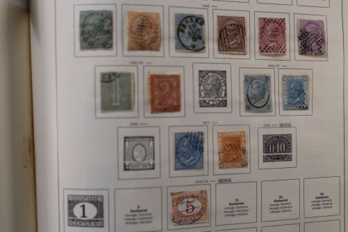 Europa, uraltes Schaubek Vordruckalbum mit Schwerpunkt Italien