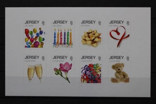 Jersey, MiNr. 1654-1661 skl. Folienblatt, postfrisch