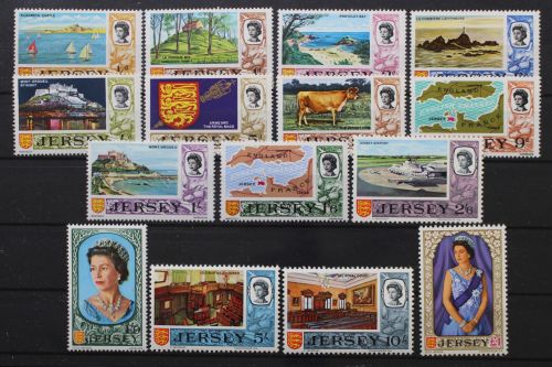 Jersey, MiNr. 7-21, postfrisch