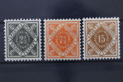 Württemberg, MiNr. 119-121, postfrisch