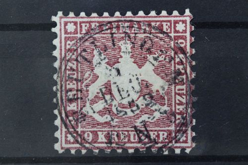 Württemberg, MiNr. 24, gestempelt, BPP Signatur