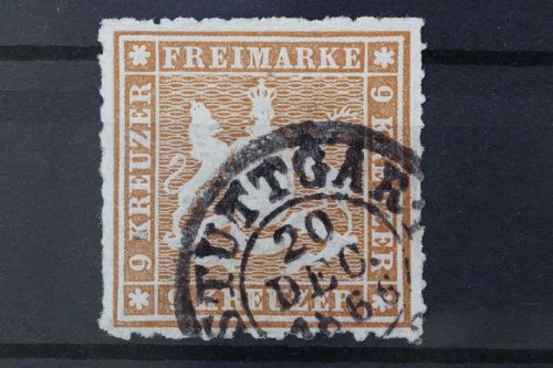Württemberg, MiNr. 33 a, gestempelt, BPP Signatur