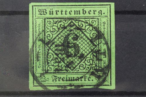 Württemberg, MiNr. 3 a, gestempelt, BPP Signatur