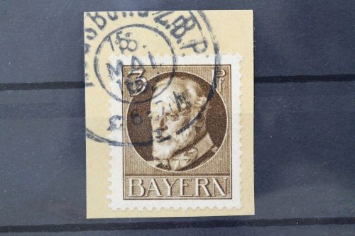 Bayern Dienstmarken, MiNr. 12, Briefstück, BPP Signatur