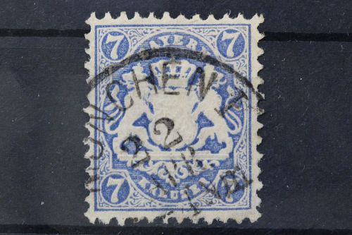 Bayern, MiNr. 25 Y, gestempelt