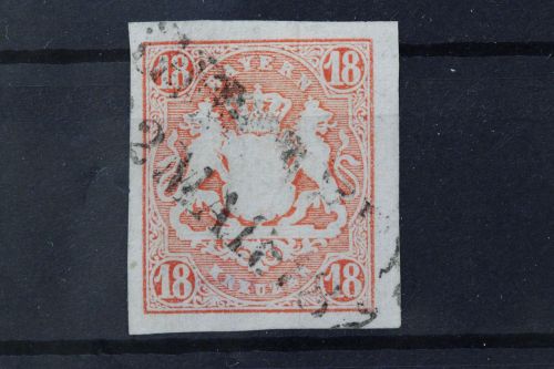 Bayern, MiNr. 19, gestempelt, Altsignatur