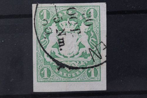 Bayern, MiNr. 14, gestempelt