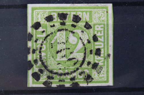 Bayern, MiNr. 12, gestempelt, BPP Signatur