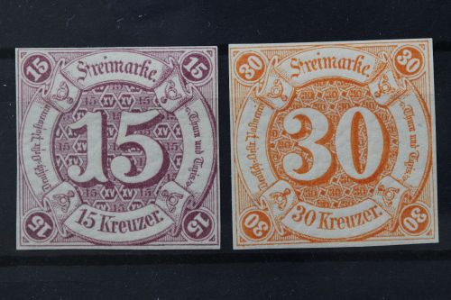 Thurn & Taxis, MiNr. 24 + 25, postfrisch
