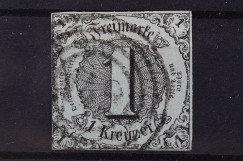 Thurn & Taxis, MiNr. 7, gestempelt