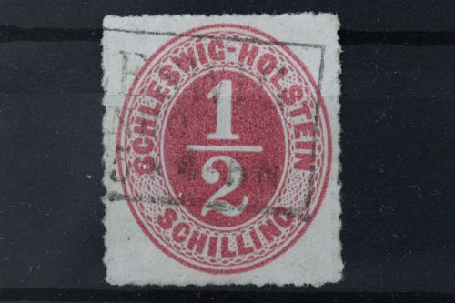 Schleswig-Holstein u. Lauenburg, MiNr. 8, gestempelt