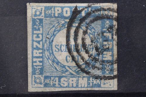 Schleswig-Holstein u. Lauenburg, MiNr. 6, gestempelt