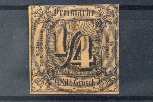 Thurn & Taxis, MiNr. 1, gestempelt