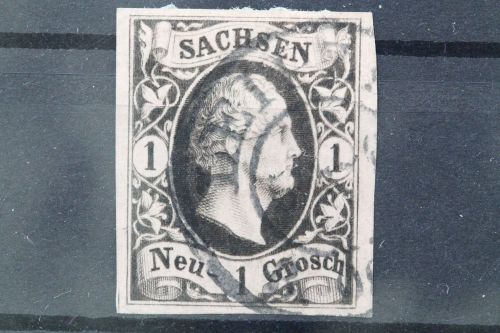Sachsen, MiNr. 4, gestempelt